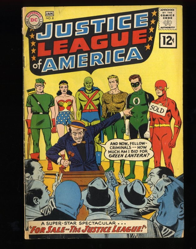 Justice League Of America #8 GD/VG 3.0 Murphy Anderson Cover!