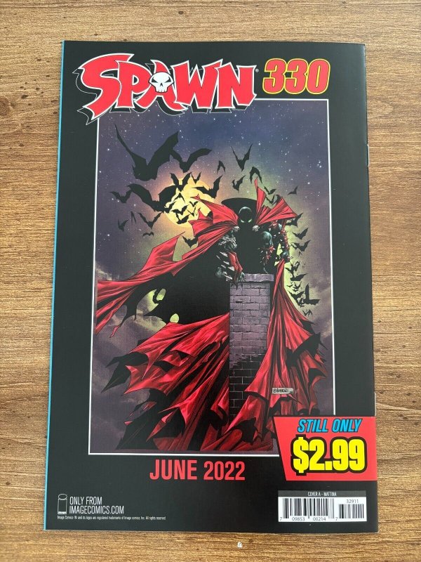 Spawn # 329 NM 1st Print Cover A Image Comic Book Todd McFarlane 4 J288