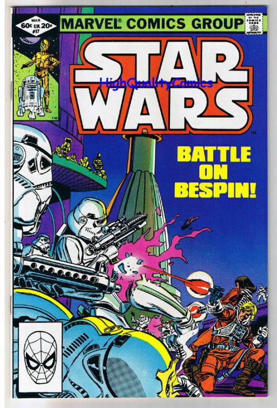 STAR WARS #57, NM-, Luke Skywalker, Darth Vader, 1977, more SW in store