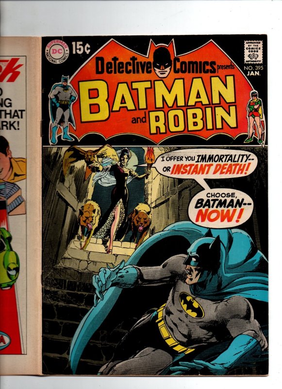 Detective Comics #395 - Batman - Robin -1st Neal Adams Denny O'Neil -1969- (-VF)