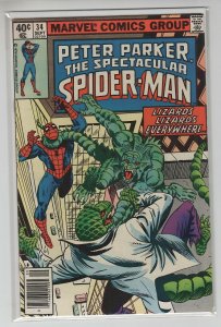 SPECTACULAR SPIDER-MAN (1976 MARVEL) #34 FN/VF A99879