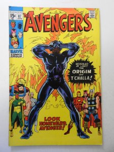 The Avengers #87 (1971) VG Condition moisture stain