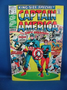 CAPTAIN AMERICA KING SIZE SPECIAL 1 VF NM 1971 MARVEL SQUAREBOUND