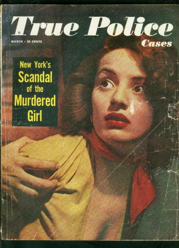 TRUE POLICE CASES-MARCH 1950-ELLEN KING-MURDER-WESTERN-WILD CRIME G