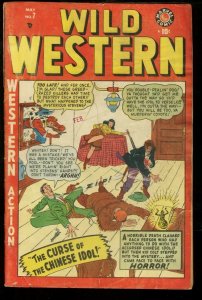 WILD WESTERN #7-TIMELY-KID COLT HORROR STORY-1949 G/VG