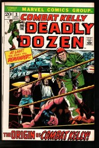 Combat Kelly and the Dirty Dozen #3 1972-Marvel-origin story-Stan Lee-Gary Fr...