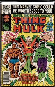 Marvel Two-in-One Annual #5 Newsstand Edition (1979) The Thing