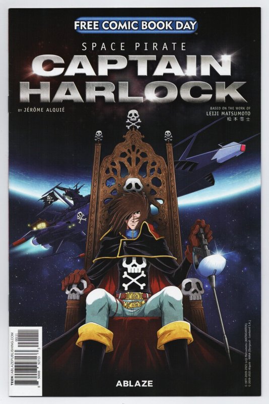 FCBD 2021 Space Pirate Captain Harlock #1 Unstamped (Ablaze)