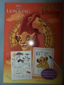 Disney The Lion King 2019 Dreamtivity Hand Lettering and Activity Book NEW