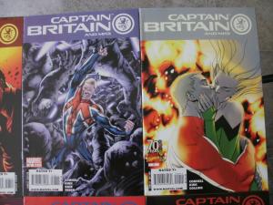 9 Marvel CAPTAIN BRITAIN and MI 13 Comic Book: #5 6 8 9 11 12 13 14 ANNUAL #1