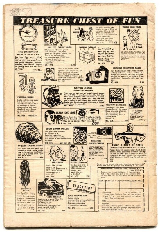 Adventures Into The Unknown #118 1960- G+