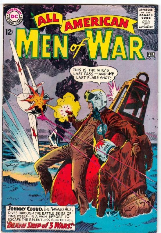 All-American Men of War 101 strict FN/VF 7.0  100s more DC War books up now 