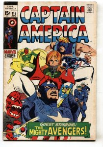 CAPTAIN AMERICA #116--1968--AVENGERS--MARVEL--VG