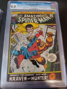 ​AMAZING SPIDER-MAN #111 CGC 8.0 KRAVEN THE HUNTER