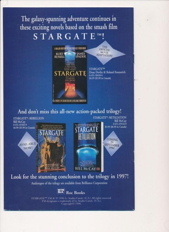 STARGATE #1,2 ENTITY COMICS (1996) ~ VF/NM (PF265)