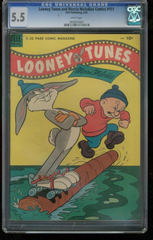 LOONEY TUNES AND MERRIE MELODIES #151- CGC GRADED 5.5 - 0939370007