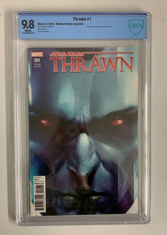 Star Wars Thrawn #1 (Marvel 2018) Francesco Mattina Variant CBCS 9.8 Not CGC