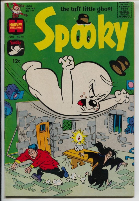 Spooky The Tuff Little Ghost #92 1966-Harvey-Frankenstein-witch-horror-VF