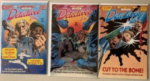 Detectives Inc. set #1-3 Eclipse 2nd Series (8.0 VF) (1987)