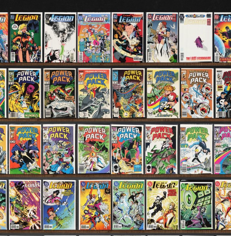 Huge Lot 150+ Comics with Legion Of Super Heroes, Power Pack & More!