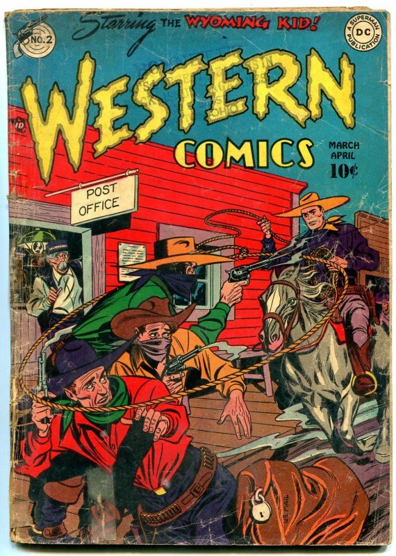 Western Comics #2 1948- DC Golden Age- Wyoming Kid- Vigilante G- 