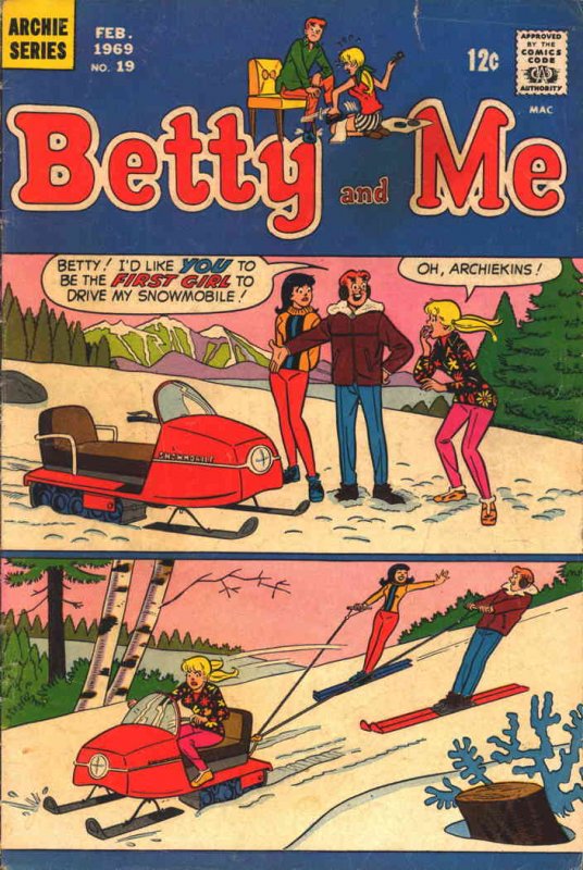 Betty And Me #19 GD ; Archie | low grade comic February 1969 Snow Skiing