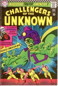 CHALLENGERS OF THE UNKNOWN 53 VG-F Jan. 1967 COMICS BOOK