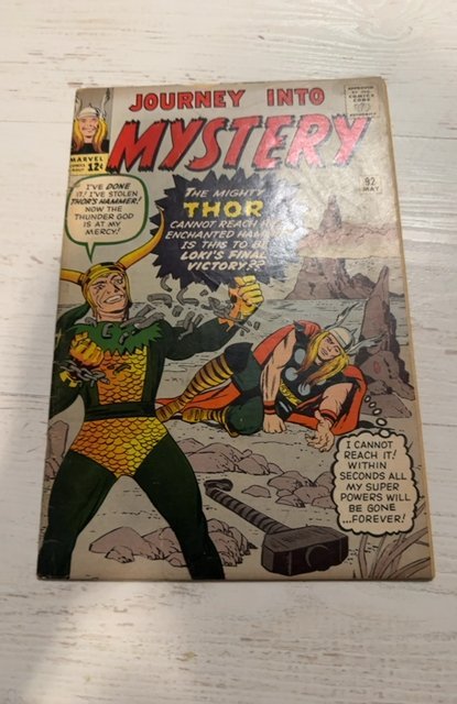 Journey Into Mystery #92 (1963)early Loki cover