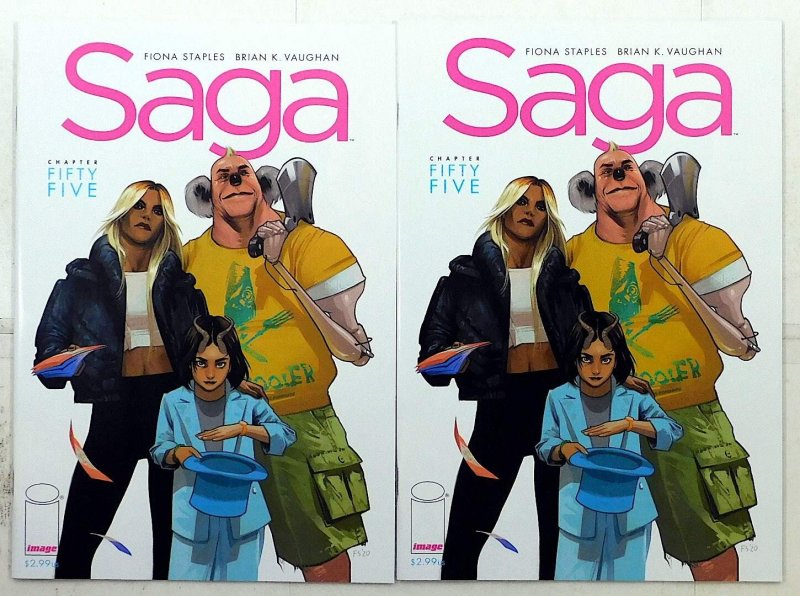 Saga Lot of 2 #55 x2 (2022) Image Comics 1st Print Comic Books