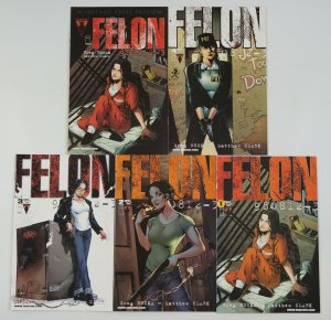Felon #1-4 VF/NM complete series + preview GREG RUCKA image comics bad girl set