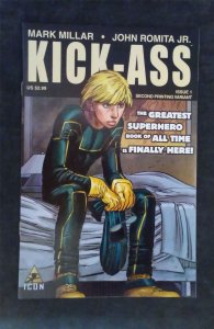 Kick-Ass #1 Second Printing Variant Cover 2008 icon-comics Comic Book