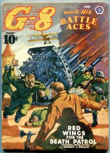 G-8 and his Battle Aces Pulp June 1940- Red Wings for the Death Patrol FN+