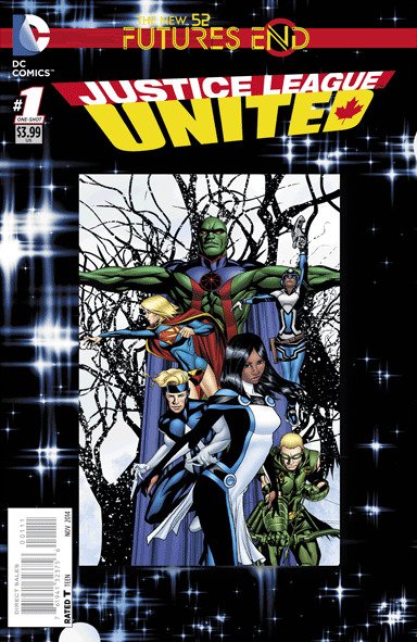 DC Comics New 52 Futures End Justice League United #1 3D Motion Variant Cover