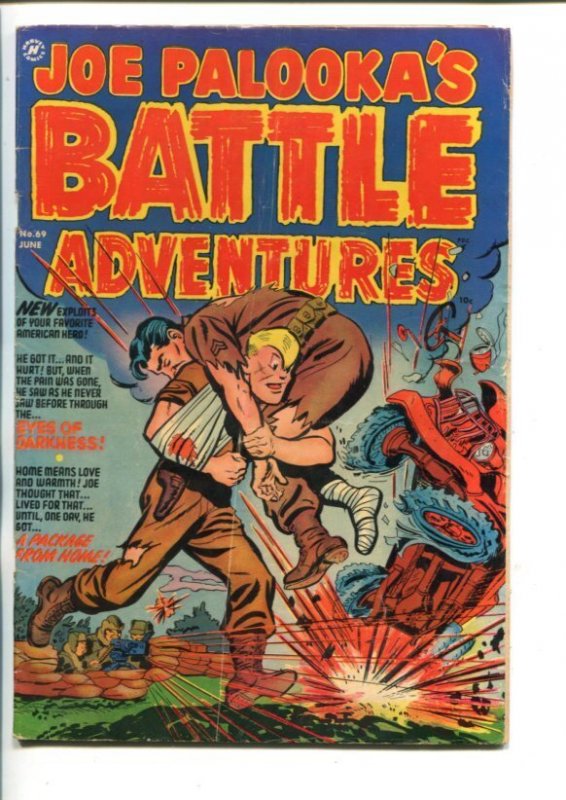 JOE PALOOKA'S BATTLE ADVENTURES  #69-1952-COMMIES-KOREAN WAR STORIES-vg