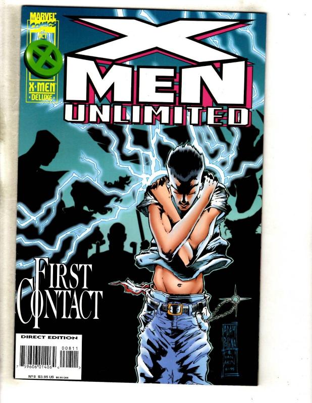 Lot Of 10 X-Men Unlimited Marvel Comic Books # 1 2 3 4 5 6 7 8 9 10 Gambit CR58