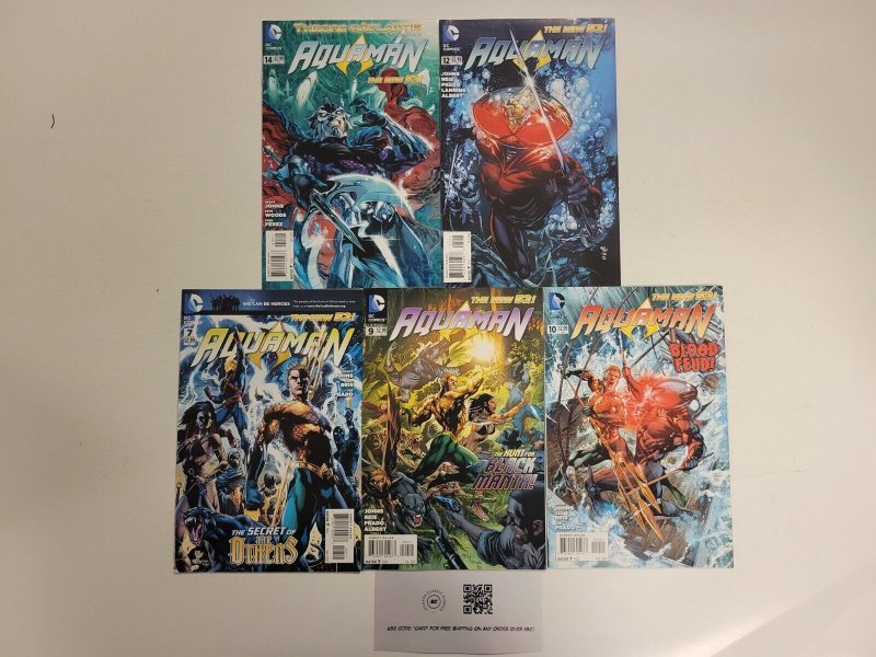 5 Aquaman DC Comic Books #7 9 10 12 14 24 TJ19