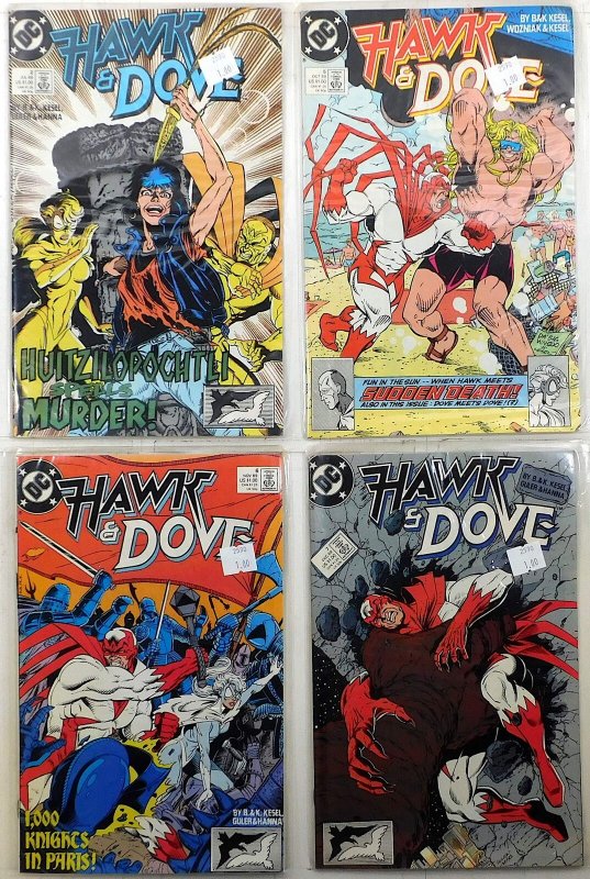 Hawk and Dove Lot of 4 #2, 5, 6, 7 (1989) DC Comics Hawk & Dove 1st Print