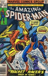 Amazing Spiderman #182 ORIGINAL Vintage 1978 Marvel Comics Rocket Racer