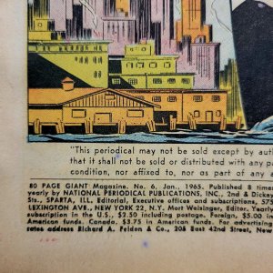 80-Page GIANT #6 FN (DC 1965) SUPERMAN, BIZARRO, MONSTER-X Fantastic Creatures