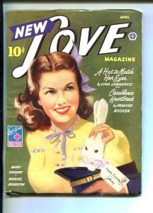 PULP:  NEW LOVE-APR 1943-ROMANTIC PULP FICTION-PIN-UP GIRL EASTER COVER-vf