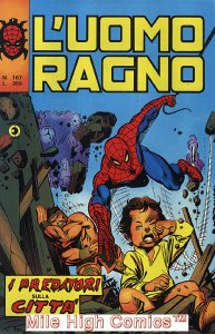 SPIDER-MAN ITALIAN (L'UOMO RAGNO) (1970 Series) #167 Very Fine Comics Book