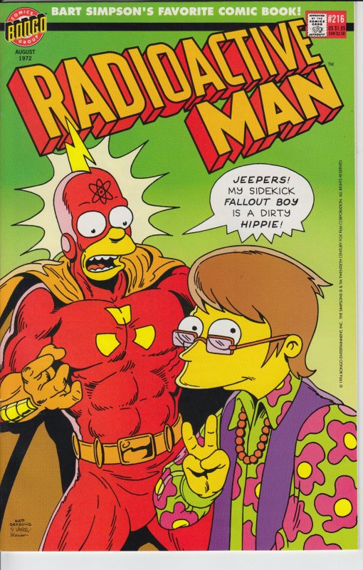 RADIOACTIVE MAN #3 (1994) Simpsons! Glossy NM!