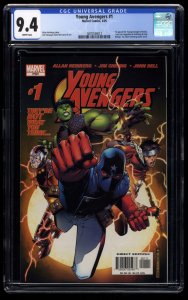 Young Avengers #1 CGC NM 9.4 White Pages 1st Kate Bishop!