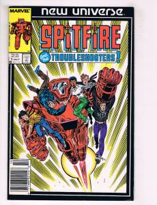 Spitfire & The Troubleshooters #1 VG/FN Marvel Comics Comic Book Oct 1986 DE34
