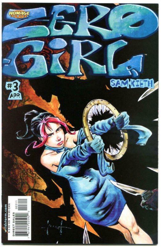 ZERO GIRL 1 2 3 4 5 NM Teen-age outcast Sam Kieth 2002 1-5 set