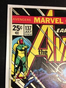 Avengers 127 VF (July, 1975)