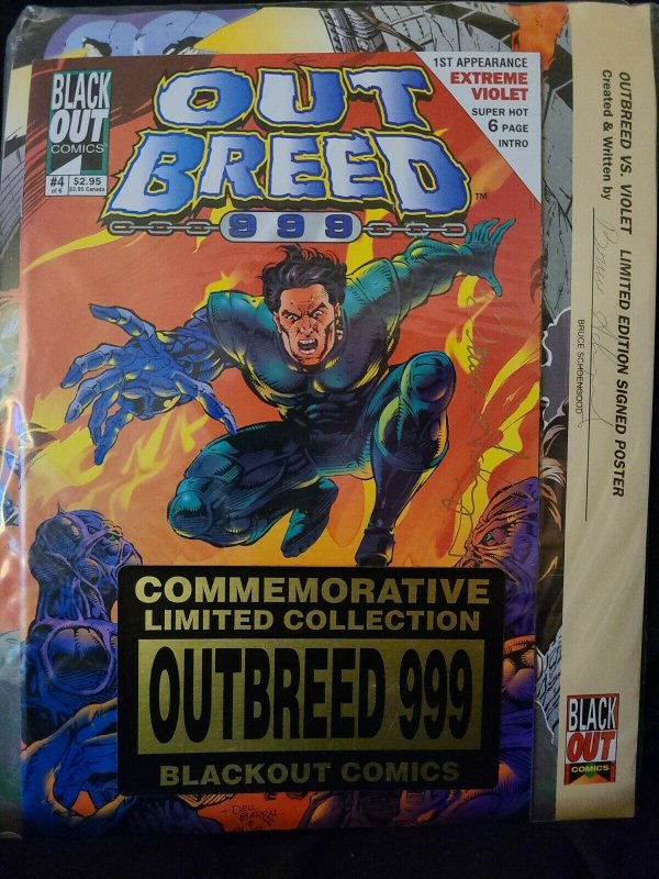 Signed Outbreed 999 Commemorative Limited Collection Of Comics with certificate