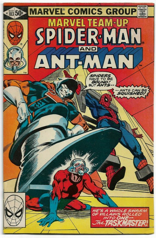 MARVEL TEAM UP#103 FN+ 1981 TASKMASTER & ANT-MAN BRONZE  AGE COMICS