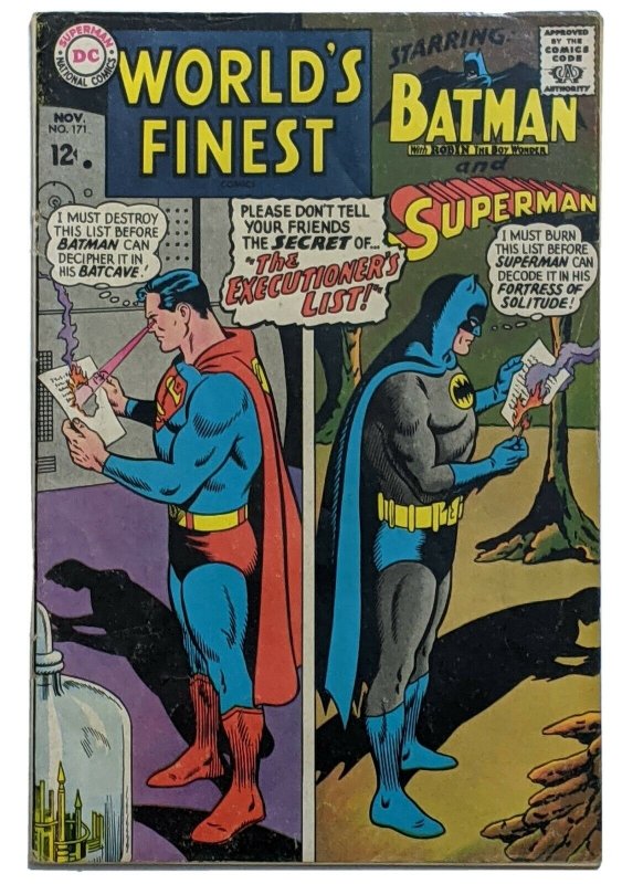 Worlds Finest 171 Nov 1967 DC G/VG 3.0 Curt Swan and George Klein cover 