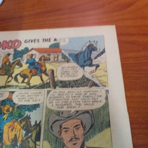 REX ALLEN #13  [1954 Golden Age]  Dell PHOTO COVER THE PROVISION WAGON western